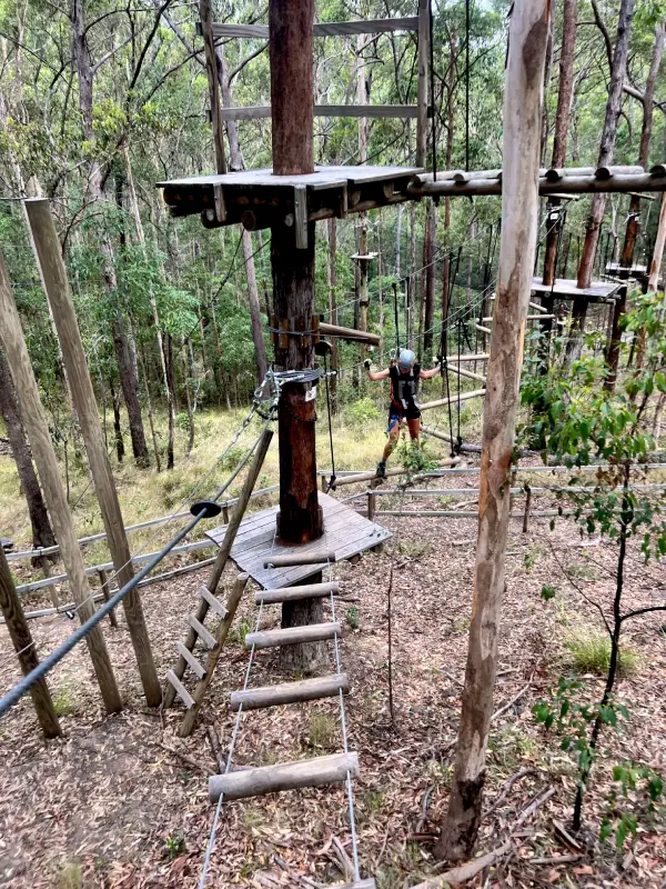 Fun at The TreeTop Challenge Adventure Park in Mt Tamborine